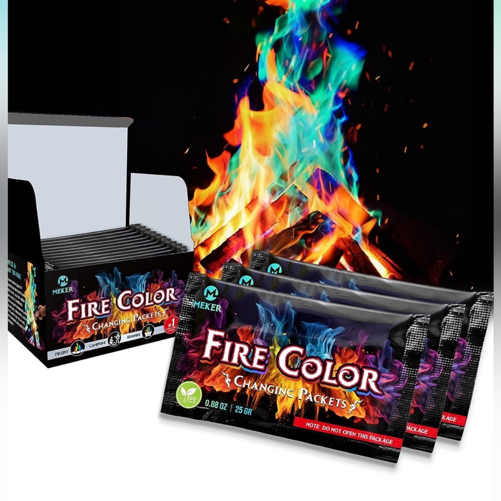NWT Fire Color Changing Packets - Fire Pit, Campfires, Outdoor Fireplaces